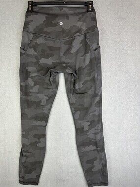 Lululemon Align High Rise Pant w/ Pockets 25" Heritage 365 Camo Deep Coal Multi